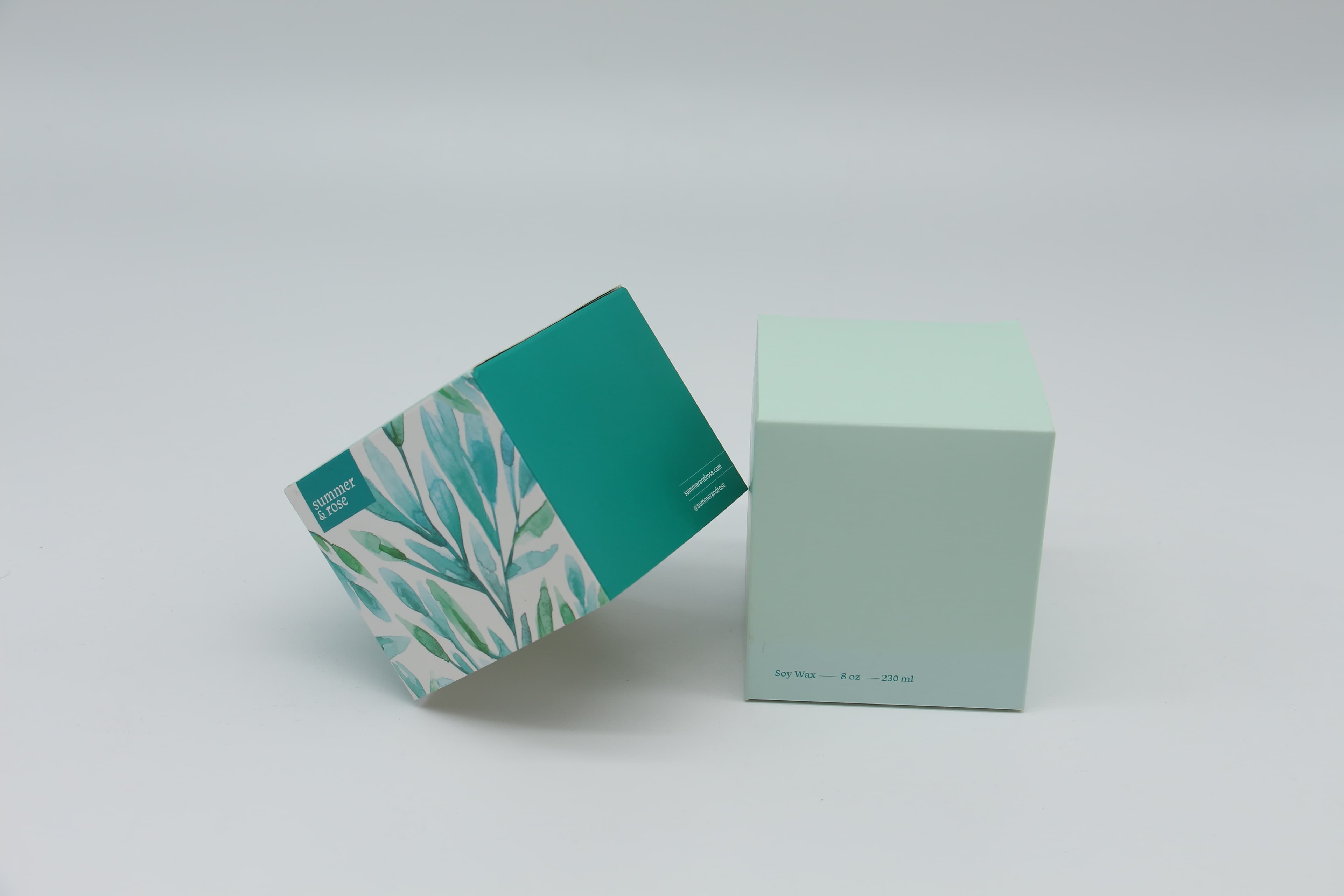 Candy box with PET window showing chocolates inside